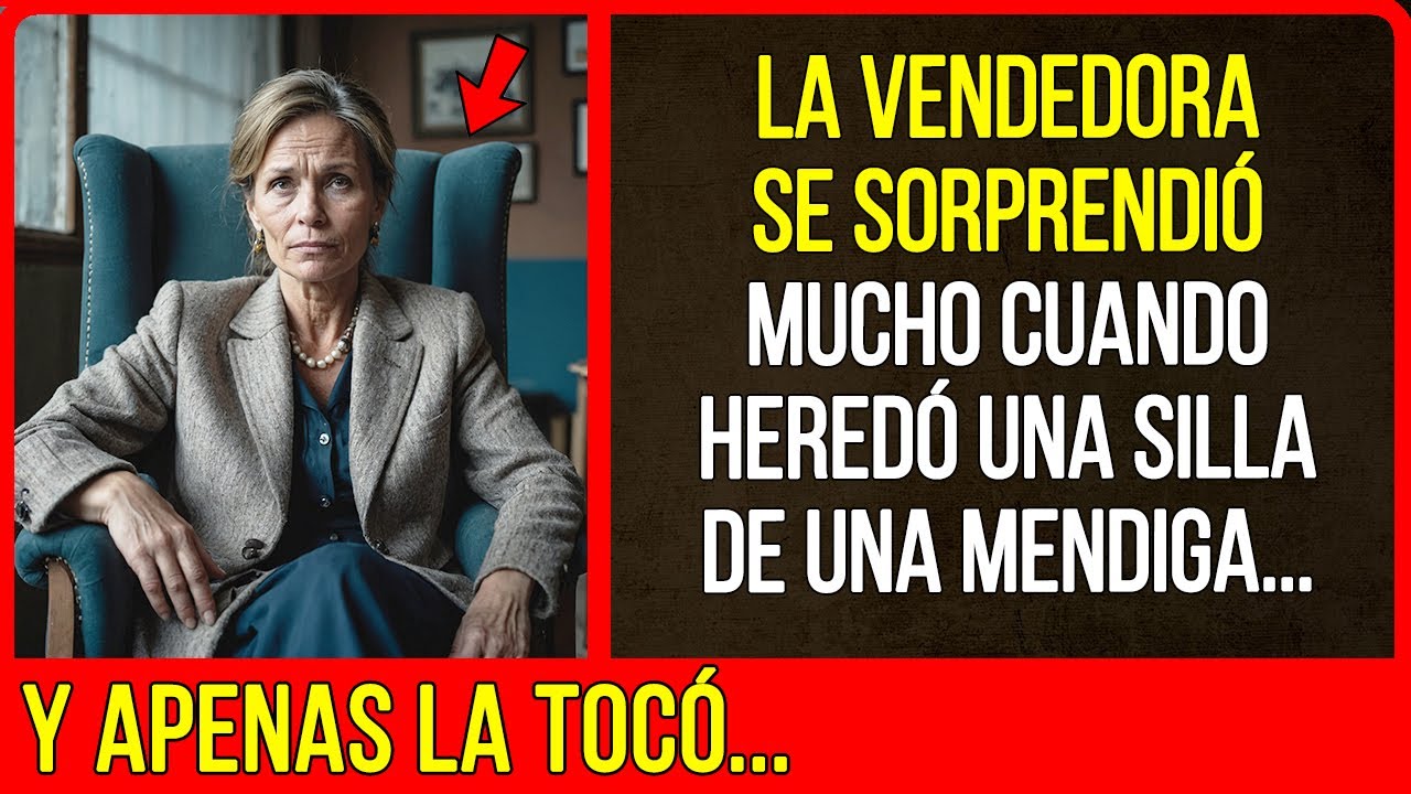 La vendedora heredó una silla, y apenas la tocó...