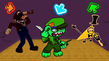 FNF Character Test | Gameplay VS Playground | Flippy | Marios Madness | Bill cipher |