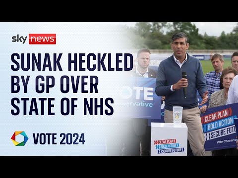 PM heckled by GP over the state of the NHS | General Election 2024