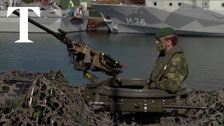 Swedish and Finnish troops train together in military exercises