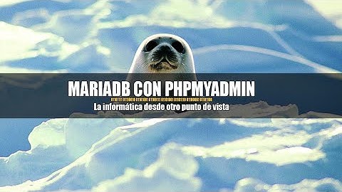 Cómo instalar el Servidor MariaDB y PhpMyAdmin
