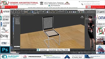 3Ds Max 2020 Editable Spline Modeling Tutorial Hindi(Gemini Architectural)