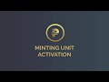 How to activate the Minting Unit?
