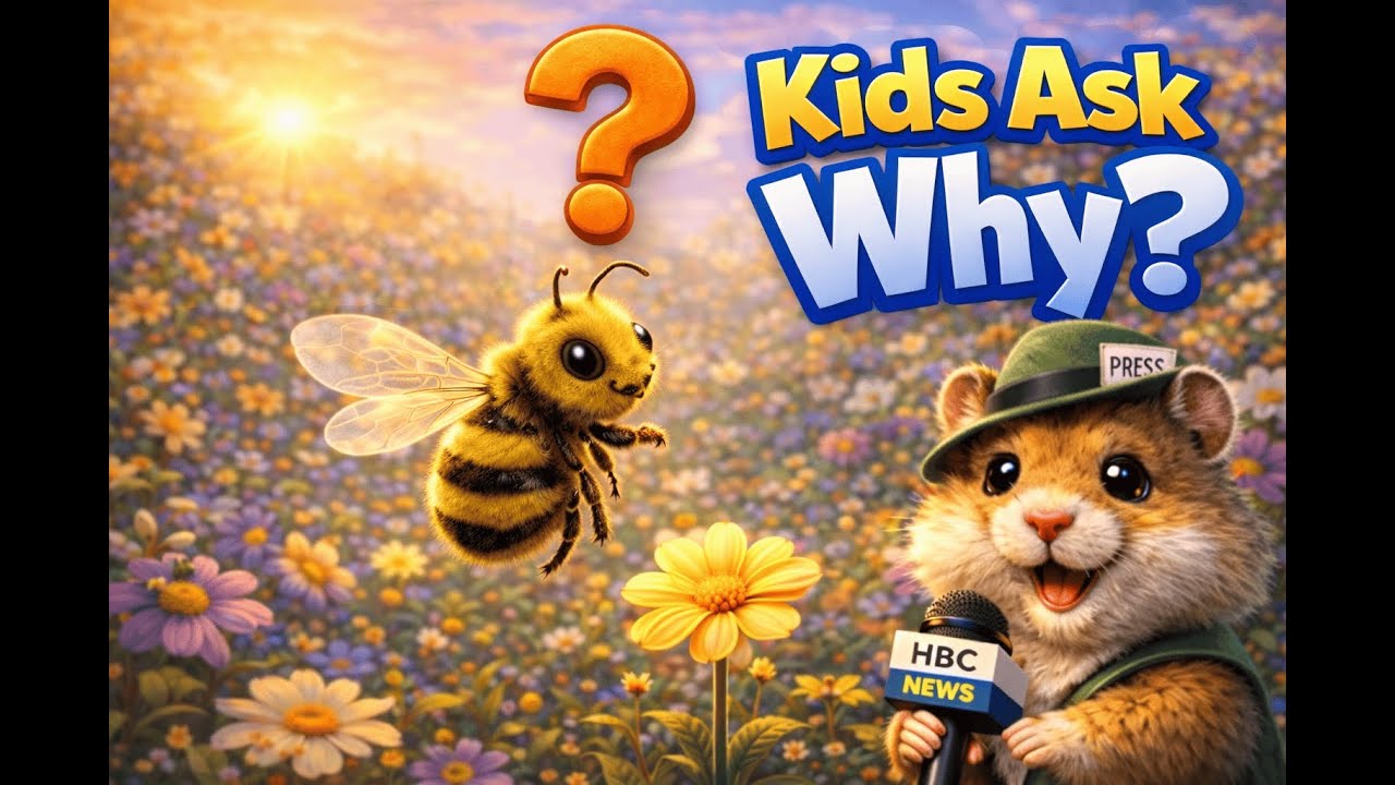 Why Are Bees Important? 🐝 | Kids News + Bedtime Story | Hamster NBC🏰