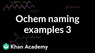Organic Chemistry Naming Examples 3