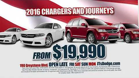 MEMORIAL DAY EXTENDED! Come to JTs Dodgeland Now!