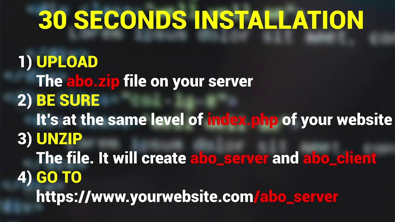 30 Seconds Installation - YouTube