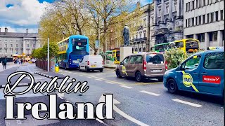 Temple bar Dublin Ireland| 4k walking tour of temple bar, college green and south William street