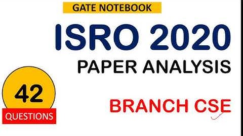 ISRO 2020 Exam Analysis - 42 Questions (Computer Science)