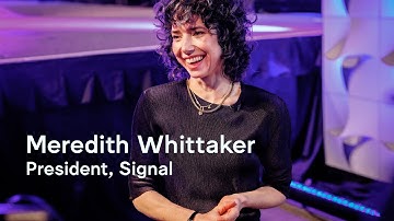 Interview Meredith Whittaker at SXSW 2025 on meaning, creativity and online safety