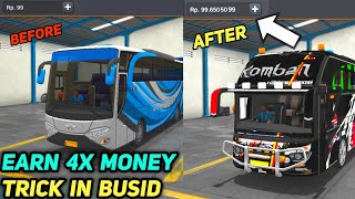 Bus simulator Indonesia double earn money trick | bussid New money trick 2024 screenshot 3