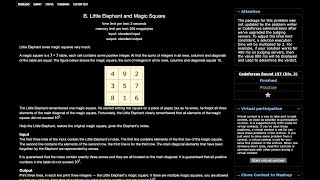 259B. Little Elephant and Magic Square || Codeforces Round 157
