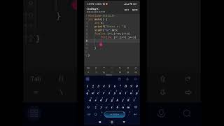 C program to print number pattern using loops