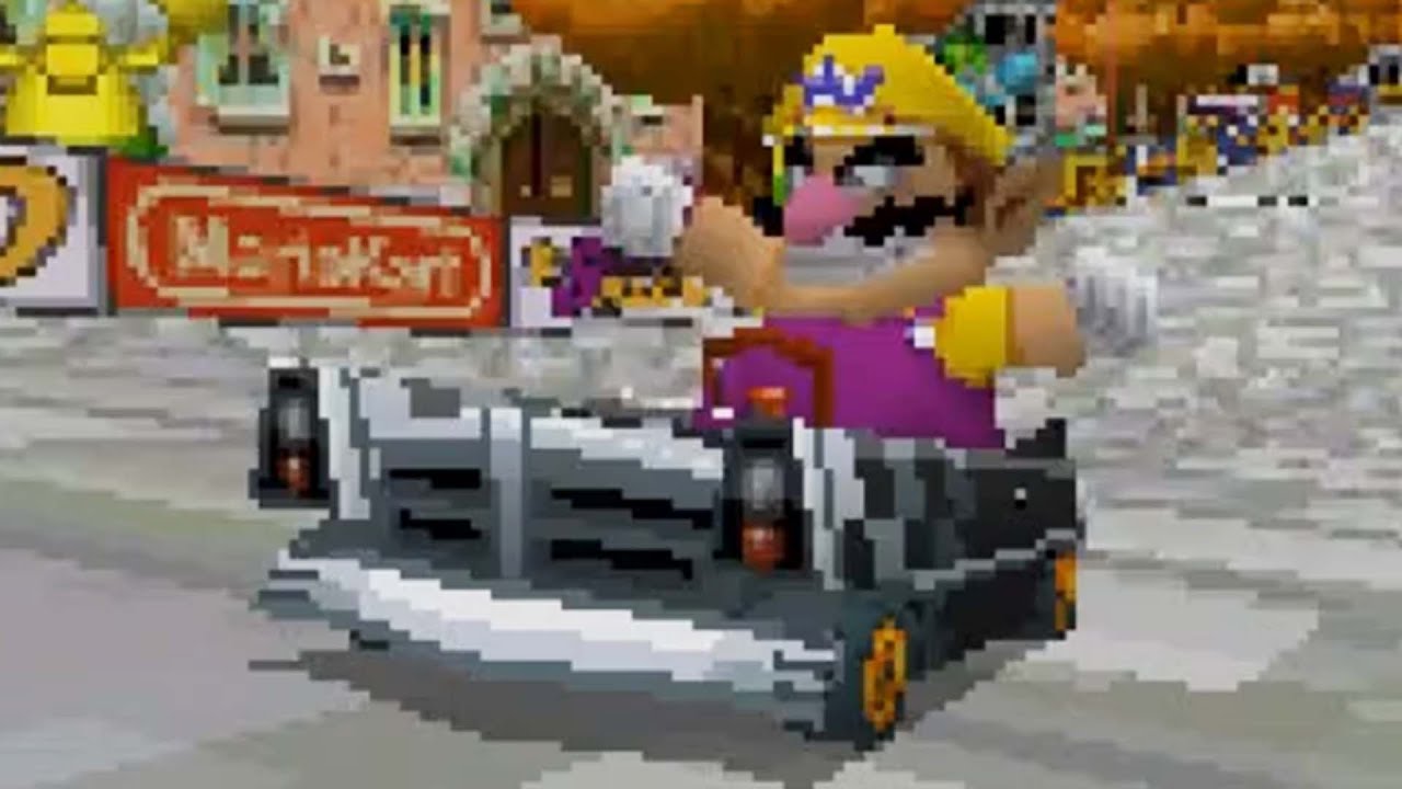 Mario Kart DS - 50cc Flower Cup Grand Prix (Wario Gameplay)