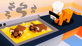 ROBLOX COOKING as CAT CHEF.. (Cook Burgers) screenshot 2