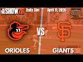 Giants at Orioles | 4/11 Game 14 - MLB The Show 26 Daily Sim
