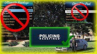 |Dansk LSPDFR Tutorial - Erstatter Ultimate backup og stop the ped med **Policing Redefined**