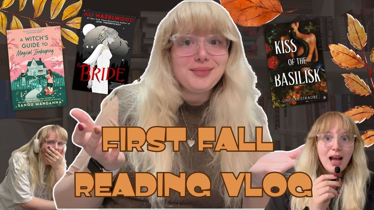 First Fall Reading Vlog || Reading Books to Get into the Fall Mood 🍁📖🥮☕️
