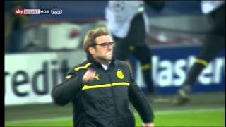 Borussia Dortmund 3-2 Malaga Jurgen Klopp Celebration After Wining Goal