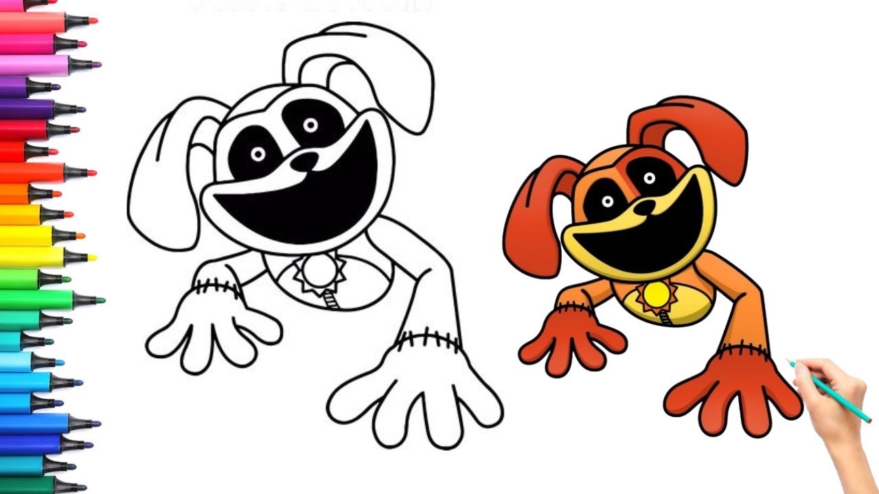 How to DRAW DOGDAY step by step-Poppy Playtime Chapter 3