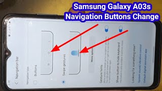 Samsung A03s Navigation Bar Settings | How To Change Navigation Buttons in SAmsung Galaxy A03s