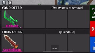 Bioblade for Cookieblade?!?! MM2 Trades Ep. 22 Last Video of 2020!