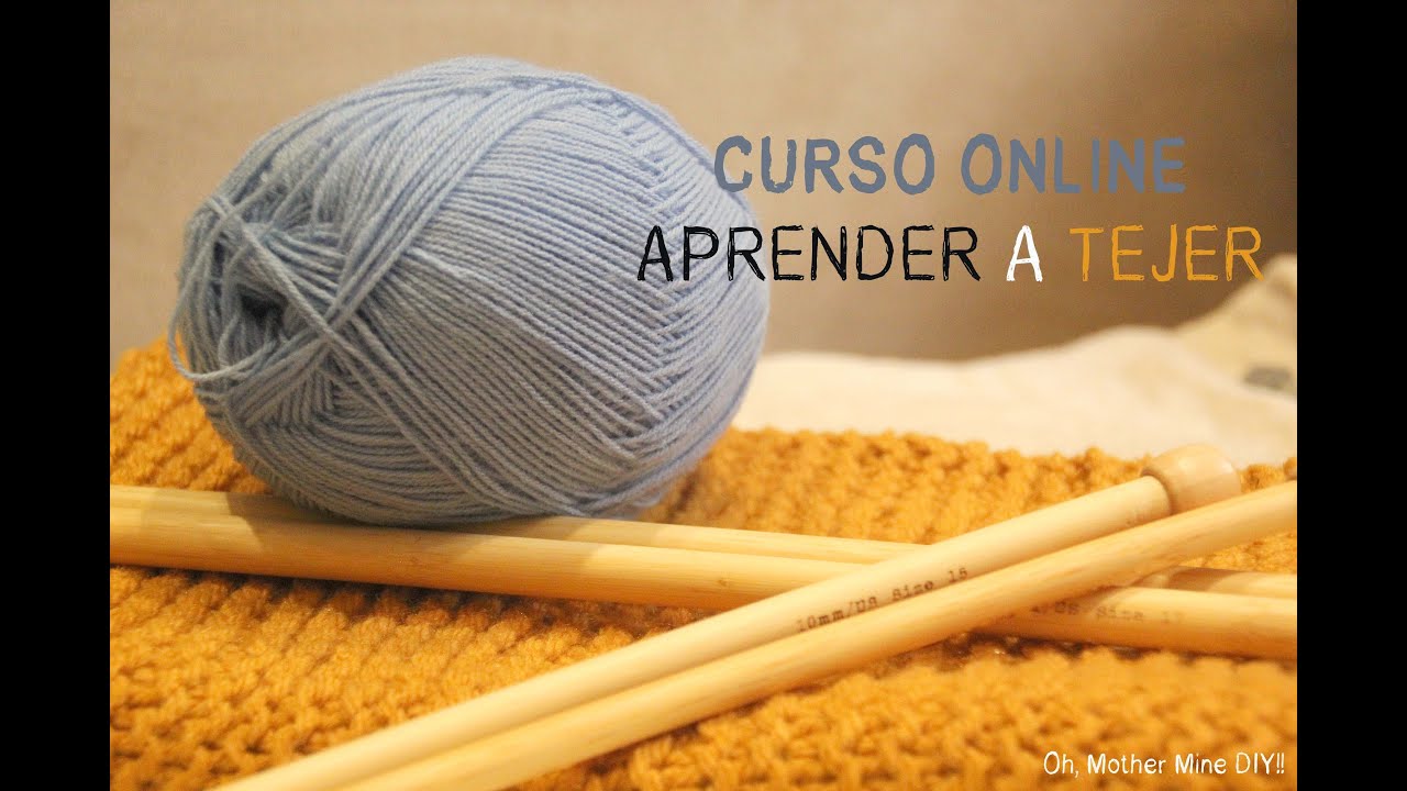bufandas en ingles Curso online gratis Aprender a tejer 4: Como hacer aumentos y disminuciones.