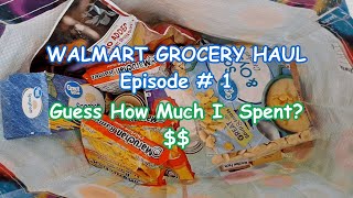 Walmart Grocery Haul  Grocery Haul With Prices  Episode #1