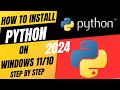 Install Python on Windows 11/Windows 10 | How to Install Python Windows | Install Python 2024