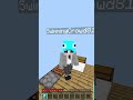 一緒に空で暮らしてる仲間のダイヤブロック盗んだら最高高度から落とされたw #shorts #minecraft #マイクラ