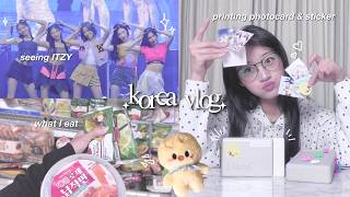 KOREA VLOG ‎ᯓ★ seeing itzy for free, photocard & sticker maker, what I eat, uni days