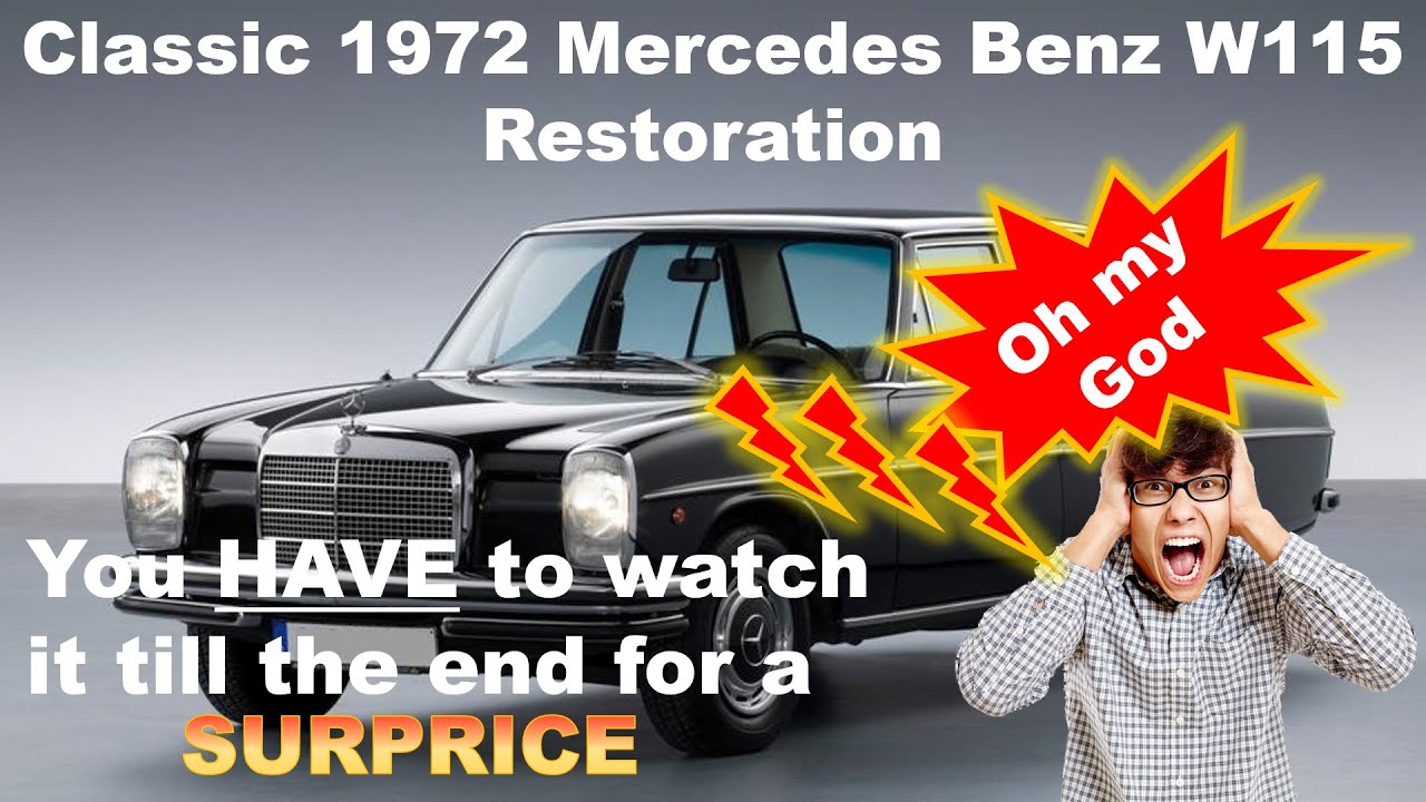 New engine for the 1972 Classic Mercedes Benz W115 but a surprise New engine for the 1972 Classic Mercedes Benz W115 but a surprise