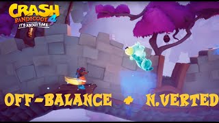 Crash Bandicoot 4: Off-Balance + N.Verted (All Boxes/ Gems) No Deaths