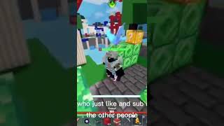 I love yall #roblox  #bedwars #tanqr