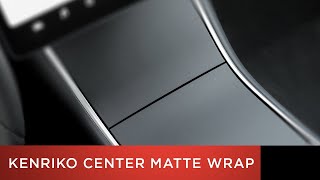 Cover up that ugly piano black center console of the tesla model 3
with kenriko wrap. matte wrap blends in nicely interi...