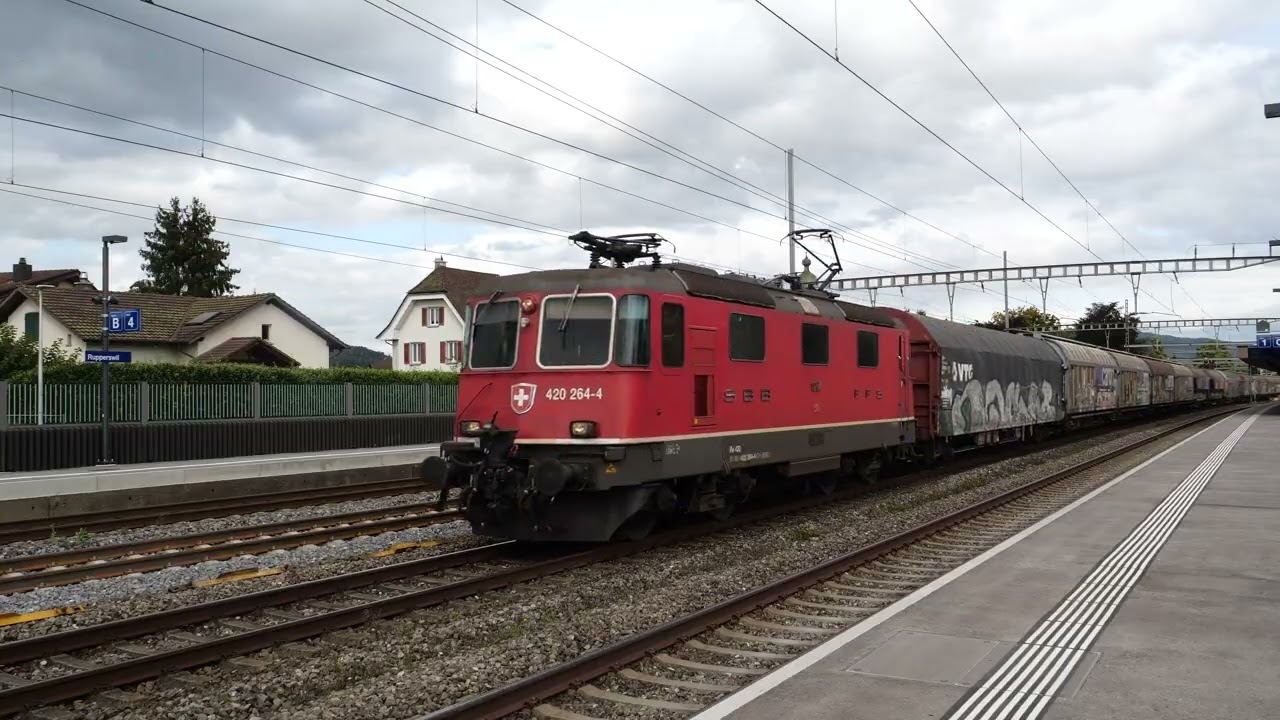 Rupperswil, Switzerland mainline Trainspotting