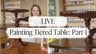 Live: Painting Tiered Table