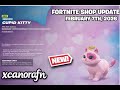 Fornite Shop *NEW* CUPID KITTY SIDEKICK! |Febuary 8th 2026| (Fortnite Chaper 7)