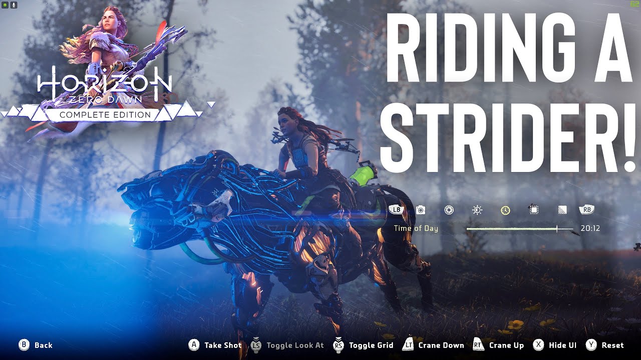 Horizon Zero Dawn PC Riding a Strider! Let's Play Part 4 YouTube