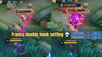 FINALLY “ FRANCO DOUBLE HOOK SETTING IS HERE “ 💀 ( must try ) FRANCO BEST BUILD & EMBLEM 2025 ~ MLBB