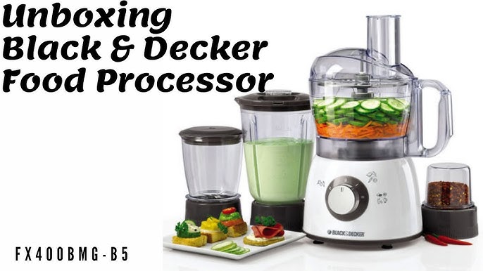 Black & Decker 8-Cup Food Processor Black Slicer Shredder 450W Shred Grind  Cook 50875821477