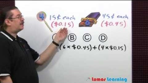 Grade 6 Math Multiple Choice Sample Question - LumosTestPrep.com LumosLearning.com
