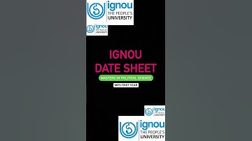 IGNOU release June 2025 Exam Date Sheet | MPS Date Sheet | MPS #datesheet2025 #ignou #mps #ignounews