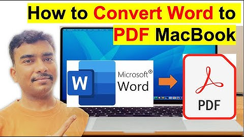 How to convert Microsoft Word to PDF on Mac?