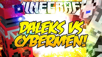 Minecraft Mob Battles ! DALEK Vs CYBERMEN ( Doctor Who Mod )