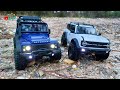 Traxxas trx4 m ford bronco vs land rover defender  comparison test  carstrucks4fun