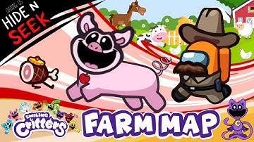 Among Us Hide N Seek Horse Mode "The Smiling Critters" New Farm Map Update - Walkthrough