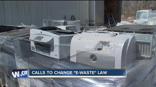 Old electronics recycling costing municipalities too much