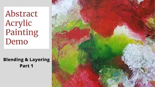 Acrylics painting Techniques with Catalyst Wedge | Easy painting ideas | | Green Red & White demo