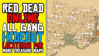 Fun Way To Make Money in Red Dead Online! All Gang Hideout Locations Easy Treasure Map RDR2! - YouTube